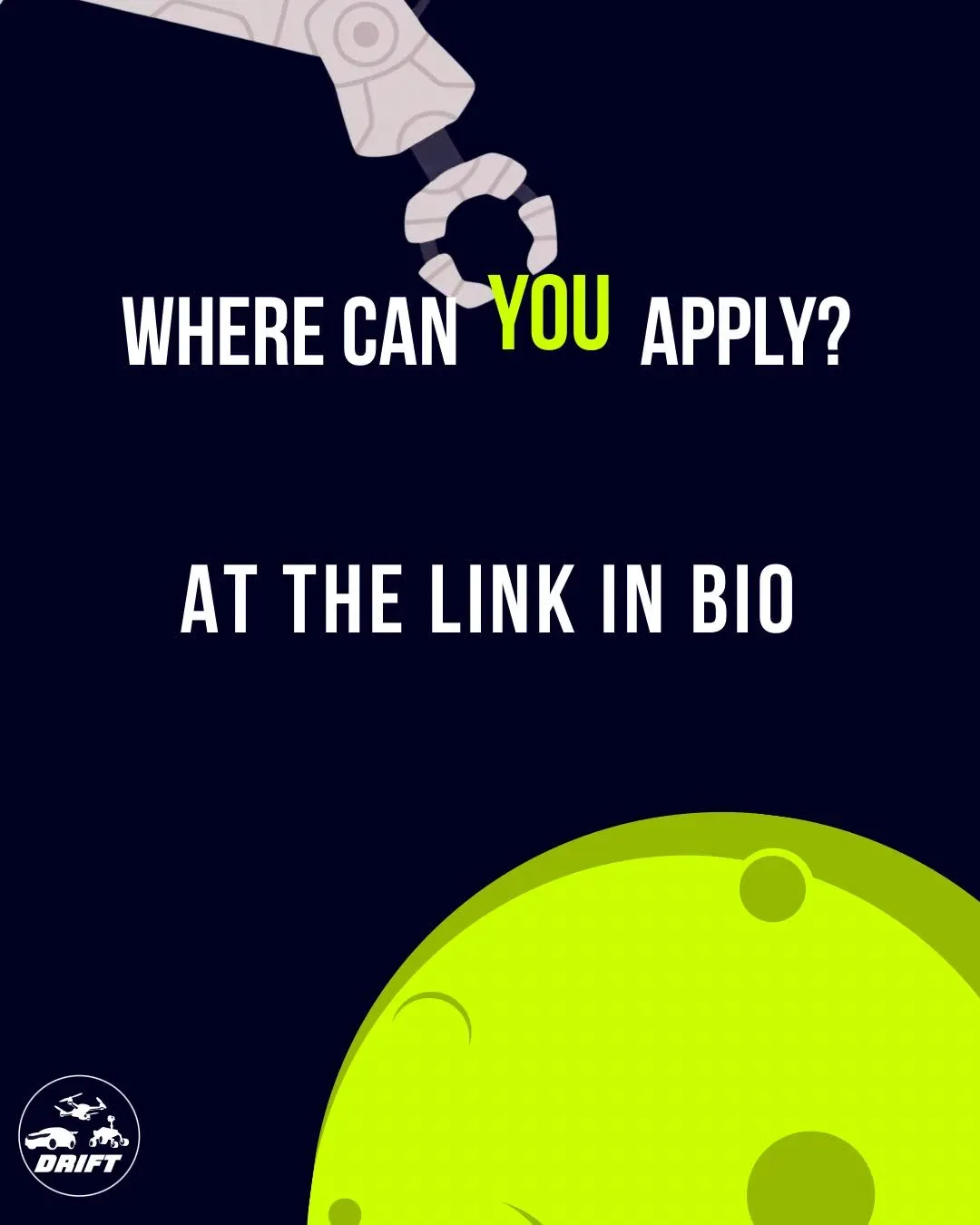 Where can you apply? The application form is linked in our Instagram bio and in the Apply now button on this page.